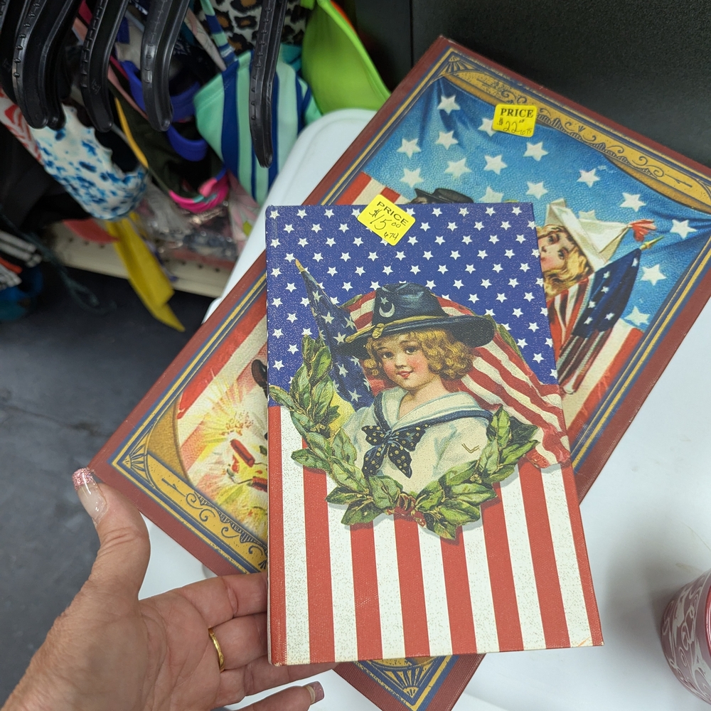 Patriotic Themed Notebooks with Stars and Stripes